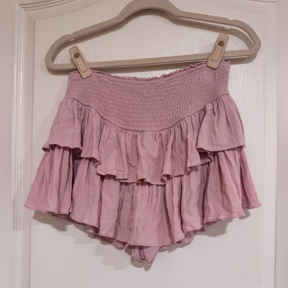 Rock n Rags Light Pink Textured Skort​​​​